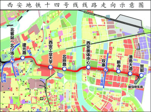 西安地鐵14號線最新線路圖，城市發(fā)展的脈絡與未來展望